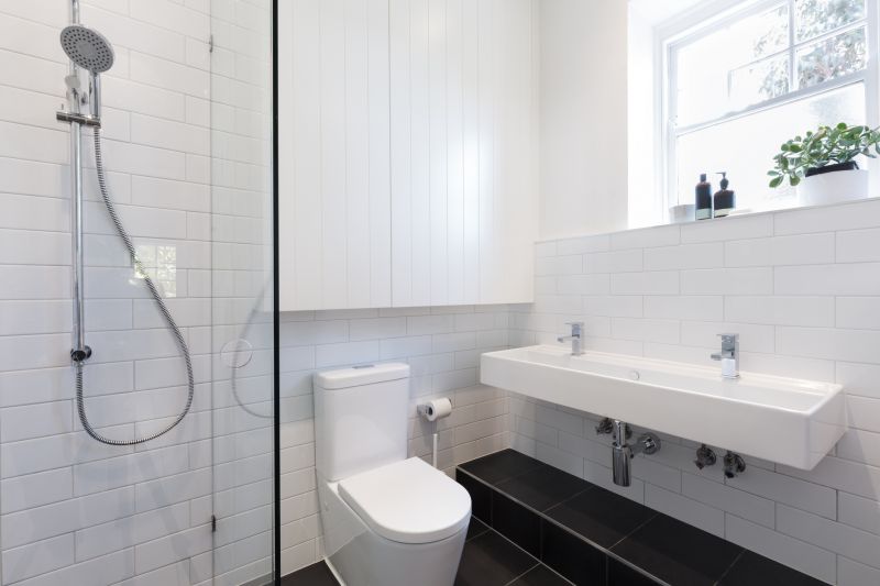 Bathroom showcasing smart technology integration